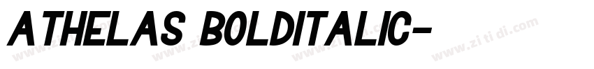 Athelas BoldItalic字体转换